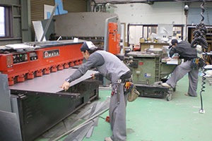 自社職人による製作風景