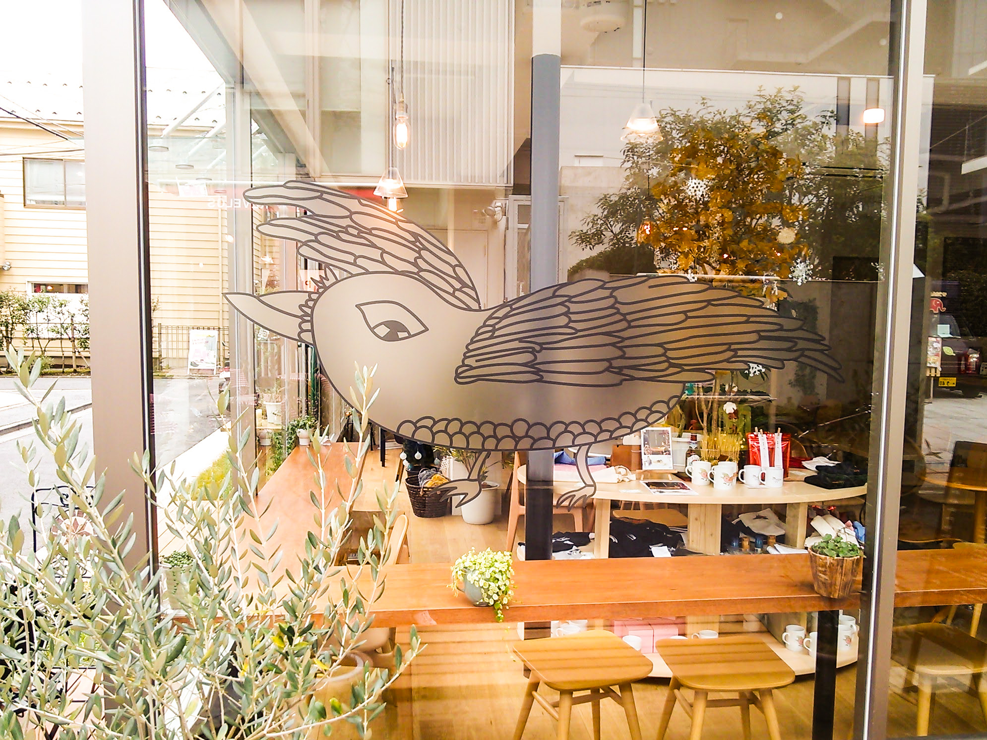 カフェ-カジュアルな看板-ウィンドウサイン