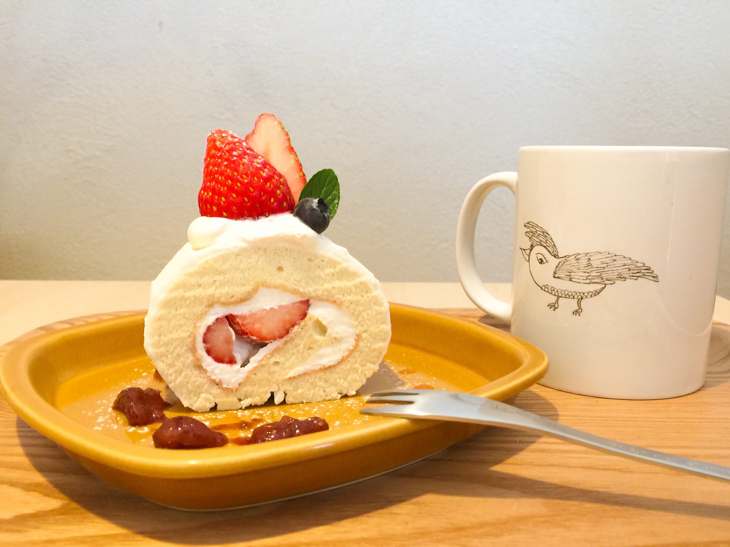 カフェ-カジュアルな看板-ケーキセット