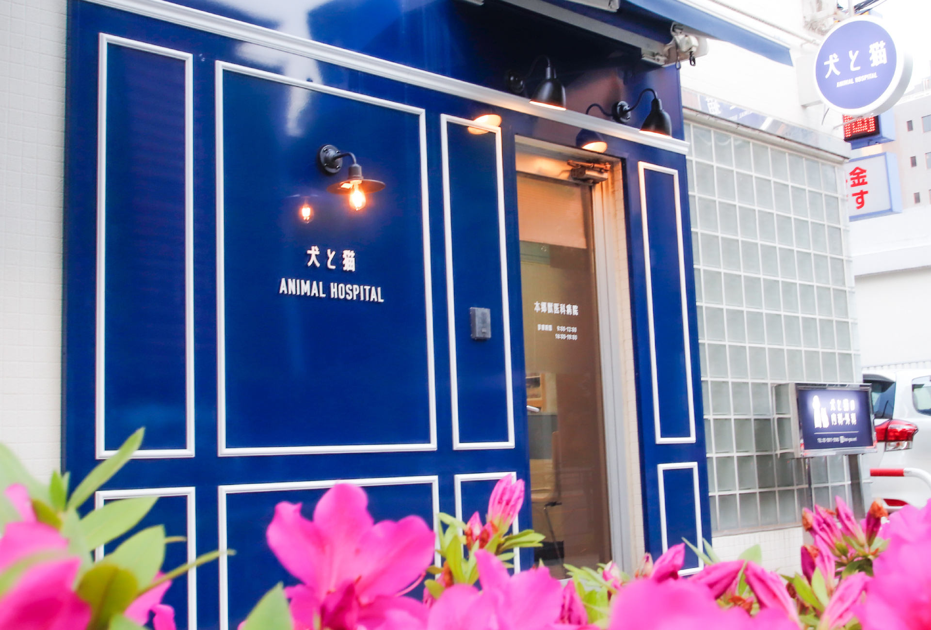 動物病院-おしゃれな看板-外観