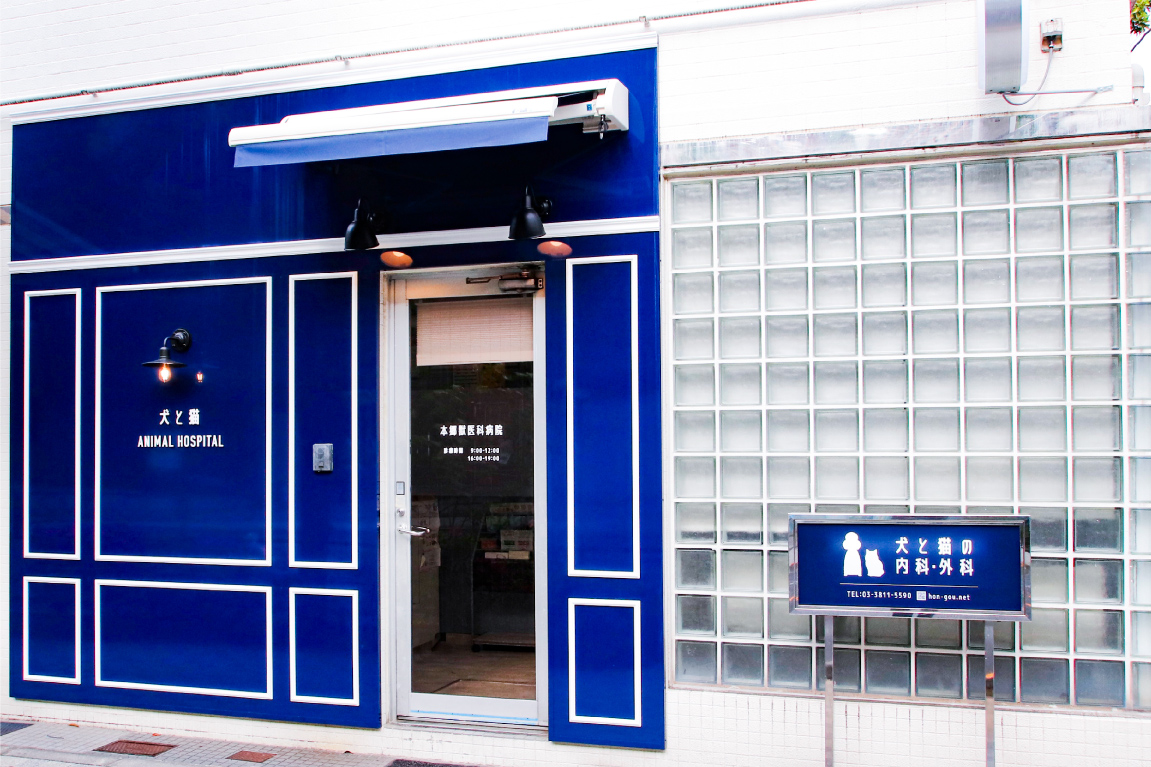 動物病院--おしゃれな看板-外観