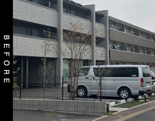 こちらは看板施工前の写真です