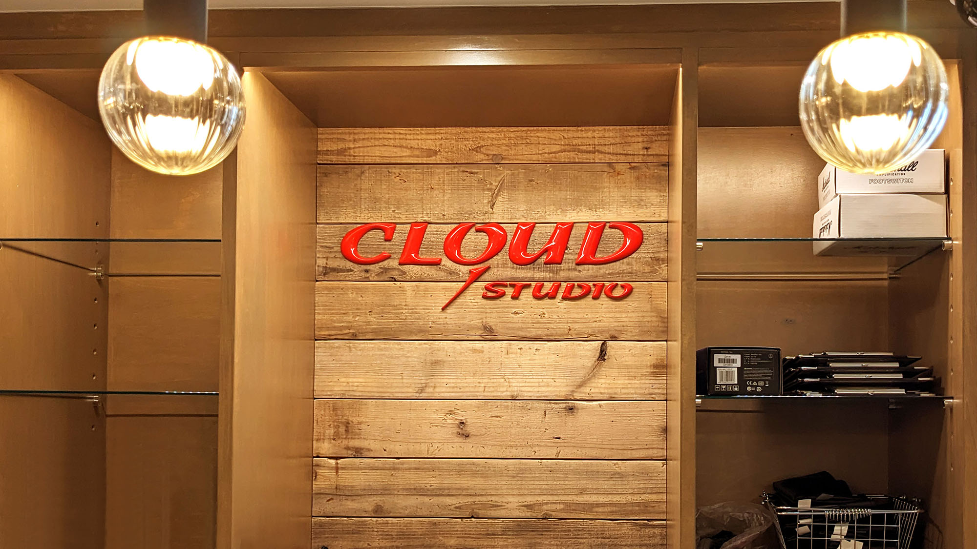 音楽スタジオ-クールな看板-室内立体文字