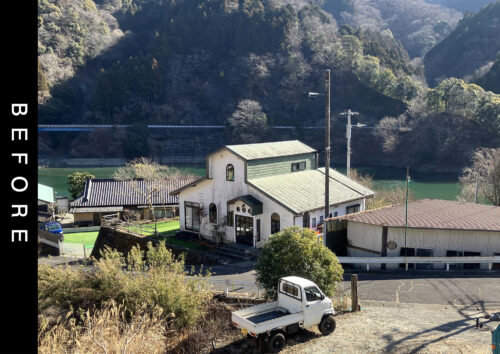 【施工前】道路から見た写真です。